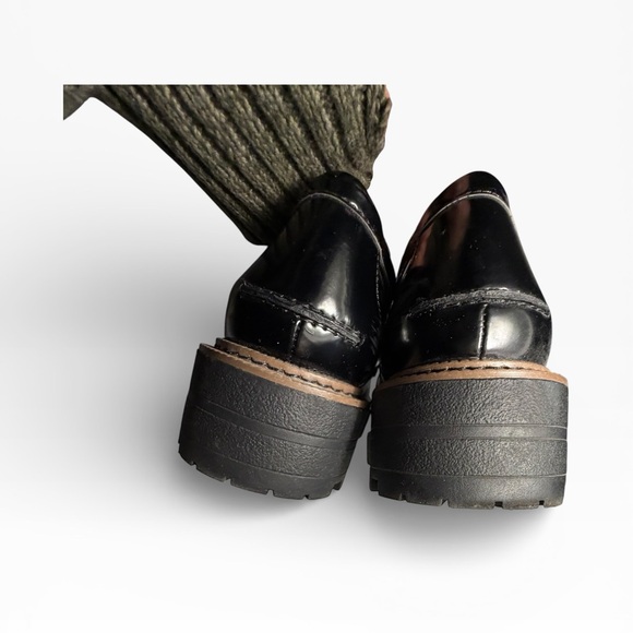 Sam Edelman Laurs Platform Lug Sole Patent Leather Loafers Sz 7 - Picture 7 of 12